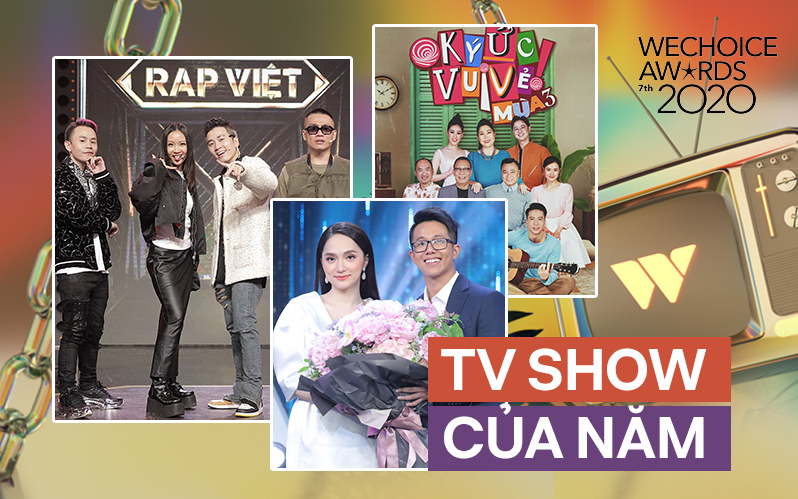 Rap Việt dẫn đầu đề cử TV show của năm tại WeChoice với số phiếu áp đảo, Ký Ức Vui Vẻ bất ngờ vươn lên hạng 2