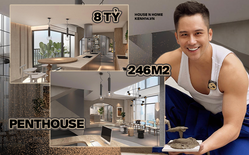 Vũ Dino kể chuyện &quot;ngẫu hứng&quot; mua nhà penthouse 8 tỷ rộng 246m2, chia sẻ áp lực khi làm nội thất