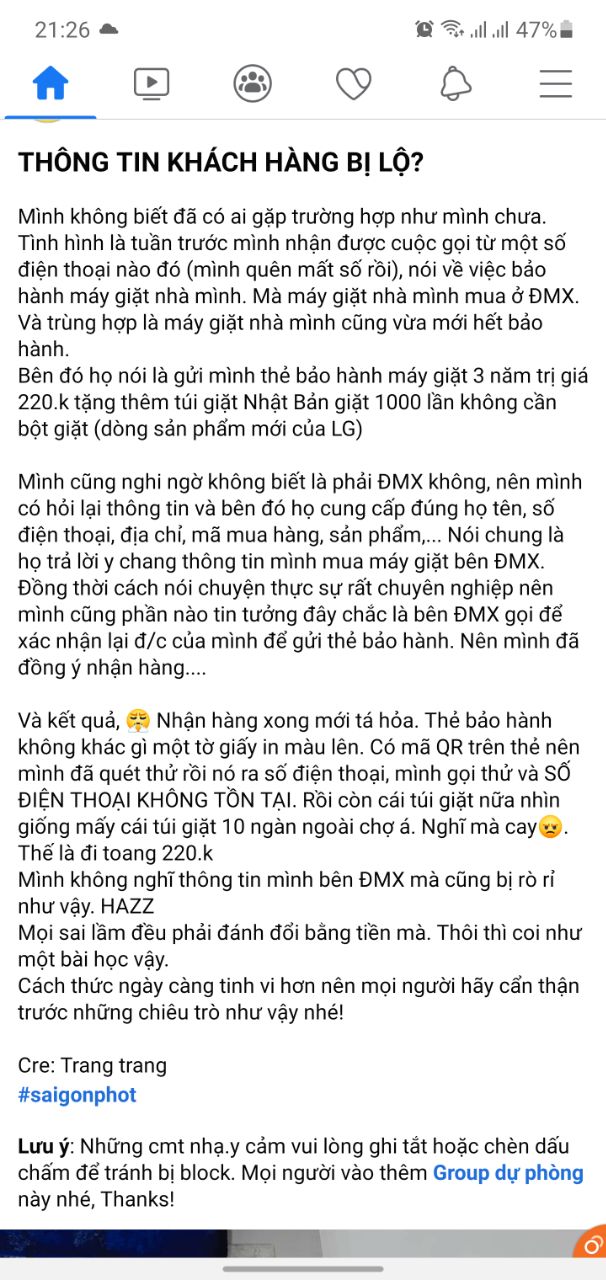 Xôn xao nghi vấn thông tin khách hàng bị đánh cắp hàng loạt từ các cửa hàng điện máy lớn - Ảnh 1.