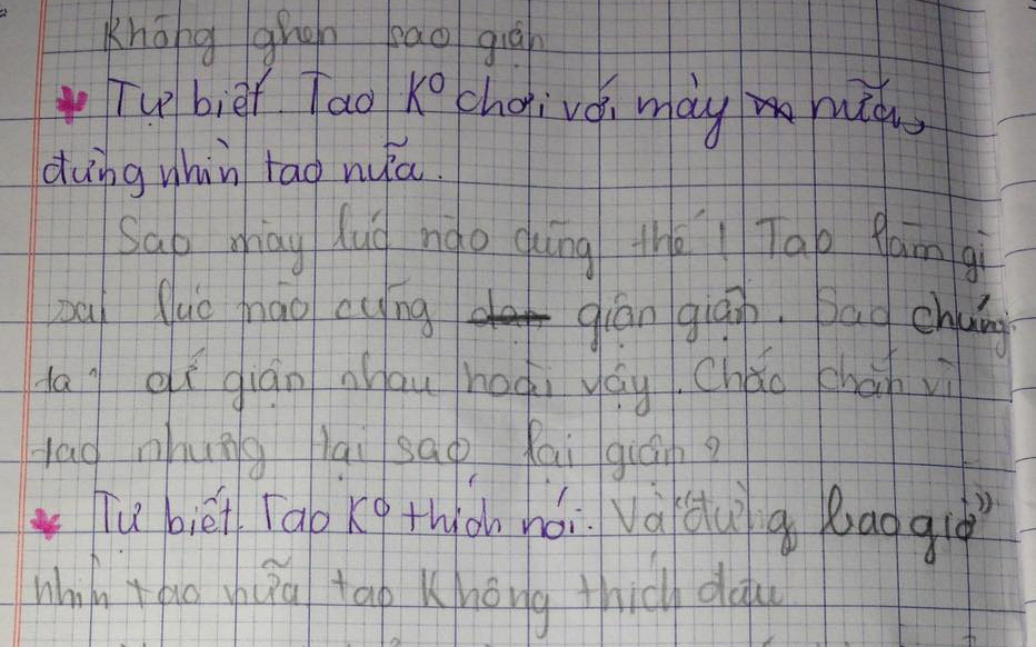 Cặp đôi Tiểu học &quot;nhắn tin&quot; cho nhau, người lớn khi đọc phải ngượng giùm: Trẻ con bây giờ lớn nhanh quá!