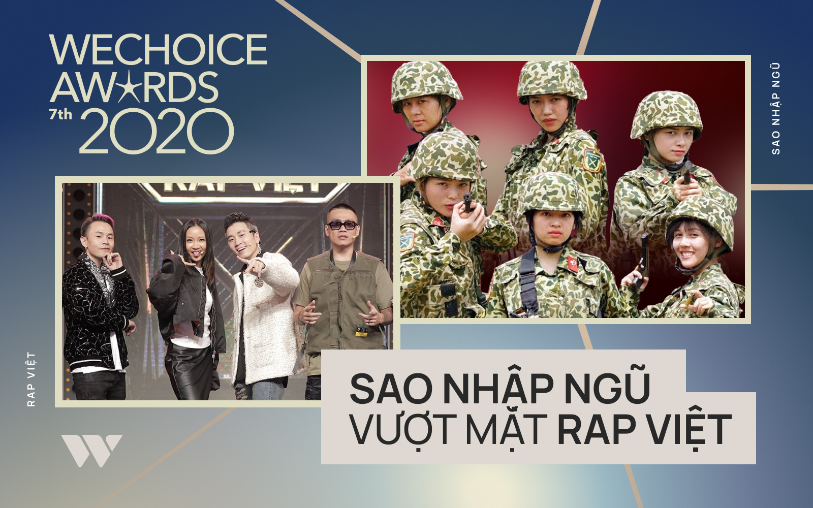 WeChoice Awards 2020: Sau gần 1 ngày bình chọn, Sao Nhập Ngũ bất ngờ vượt mặt Rap Việt