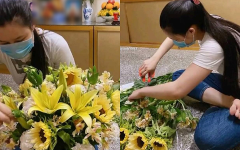 Vợ cố ca sĩ Vân Quang Long đã lộ diện sau drama đấu tố, lặng lẽ đến cắm hoa ở nơi thờ phụng chồng
