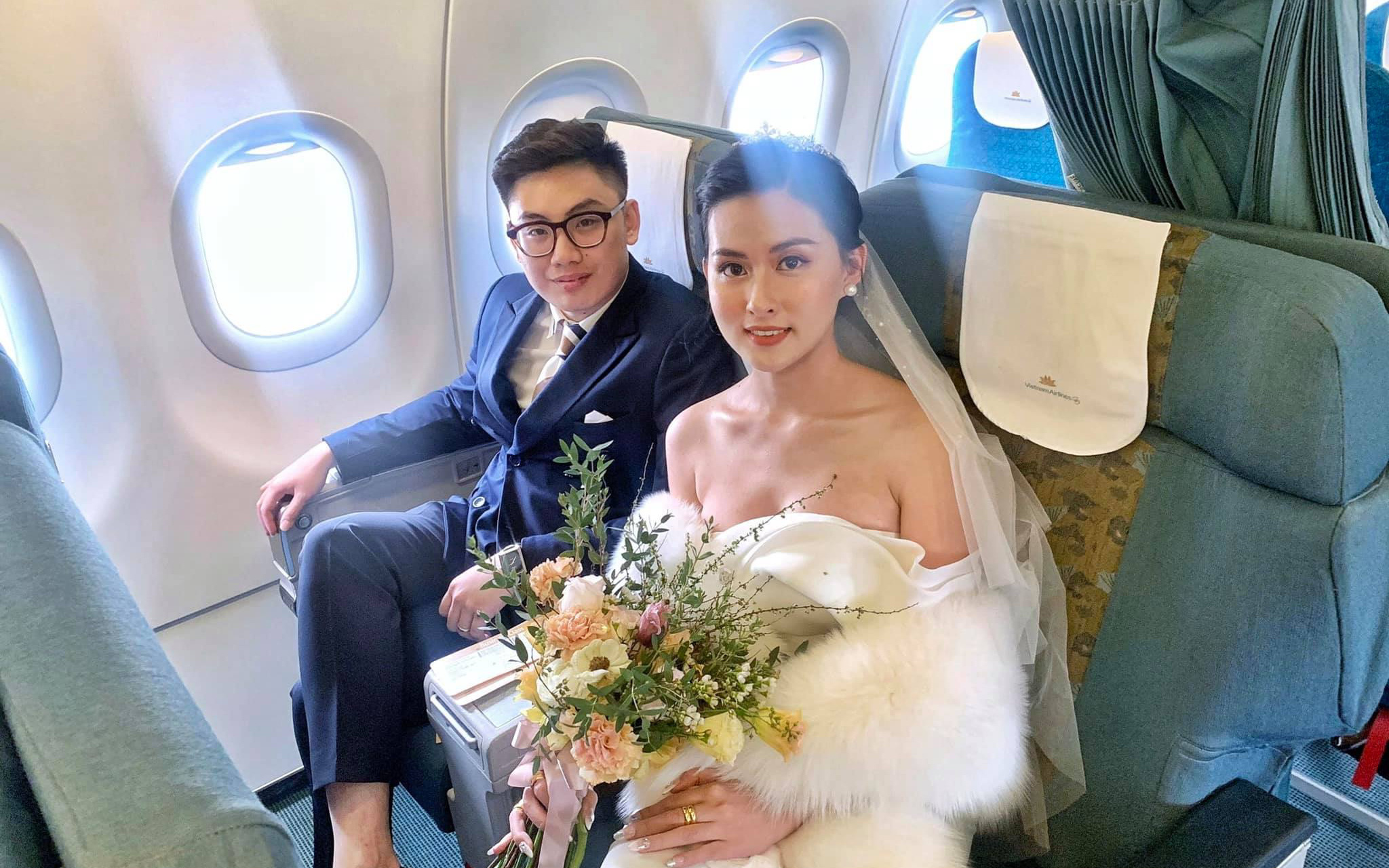 Hành trình đón dâu đặc biệt trên chuyến bay của Vietnam Airlines