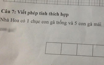 Bài toán lớp 1 tính số gà, phụ huynh đọc vào tức anh ách: Nhà tôi giải 3 đời cũng chưa xong!