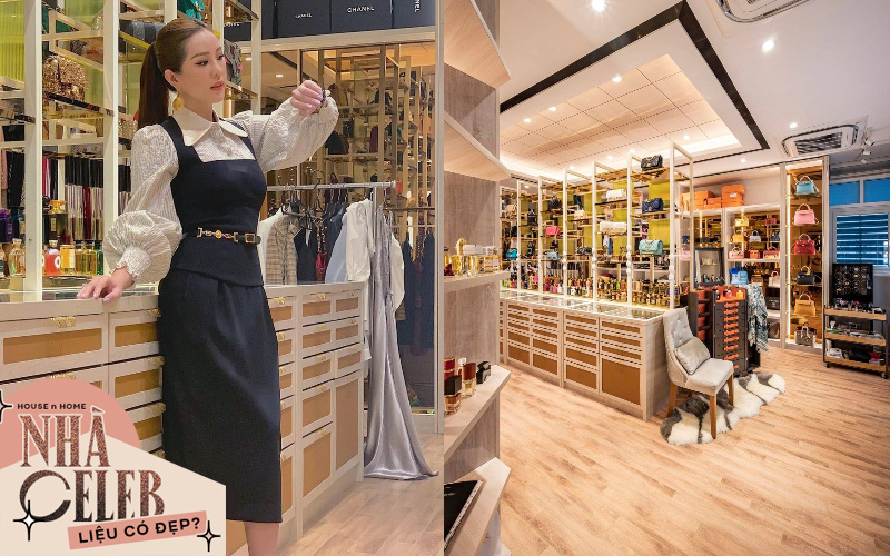 Thăm nhà triệu đô của Hoa hậu Thu Hoài: Phòng chứa hàng hiệu đẹp ngất, đến Trấn Thành còn mê