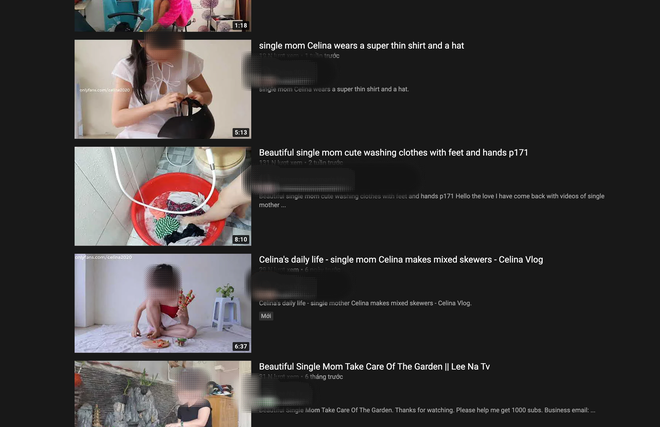 Hàng loạt video phản cảm, khoe thân nhạy cảm gắn mác single mom Việt tràn ngập YouTube - Ảnh 1.