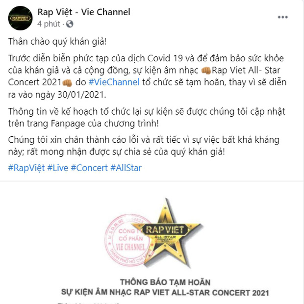 Vbiz tạm đóng băng vì dịch Covid-19: Mỹ Tâm, Trấn Thành lùi dự án khủng, Rap Việt concert và loạt show hot ngừng phút cuối - Ảnh 3.