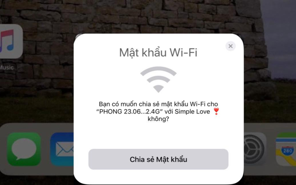 Cách chia sẻ Wi-Fi ngay và liền mà không cần nhập lại mật khẩu trên iPhone