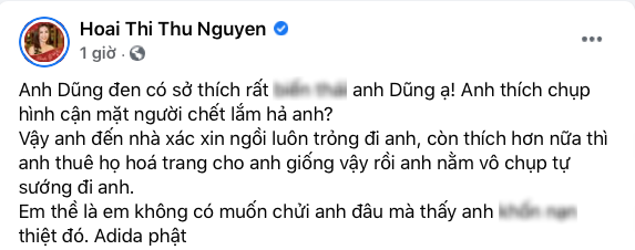 Biến căng: Chồng Thu Phương viết tâm thư giải thích về ảnh NS Vân Quang Long, đáp trả và chỉ trích ngược lại Hoa hậu Thu Hoài - Ảnh 3.