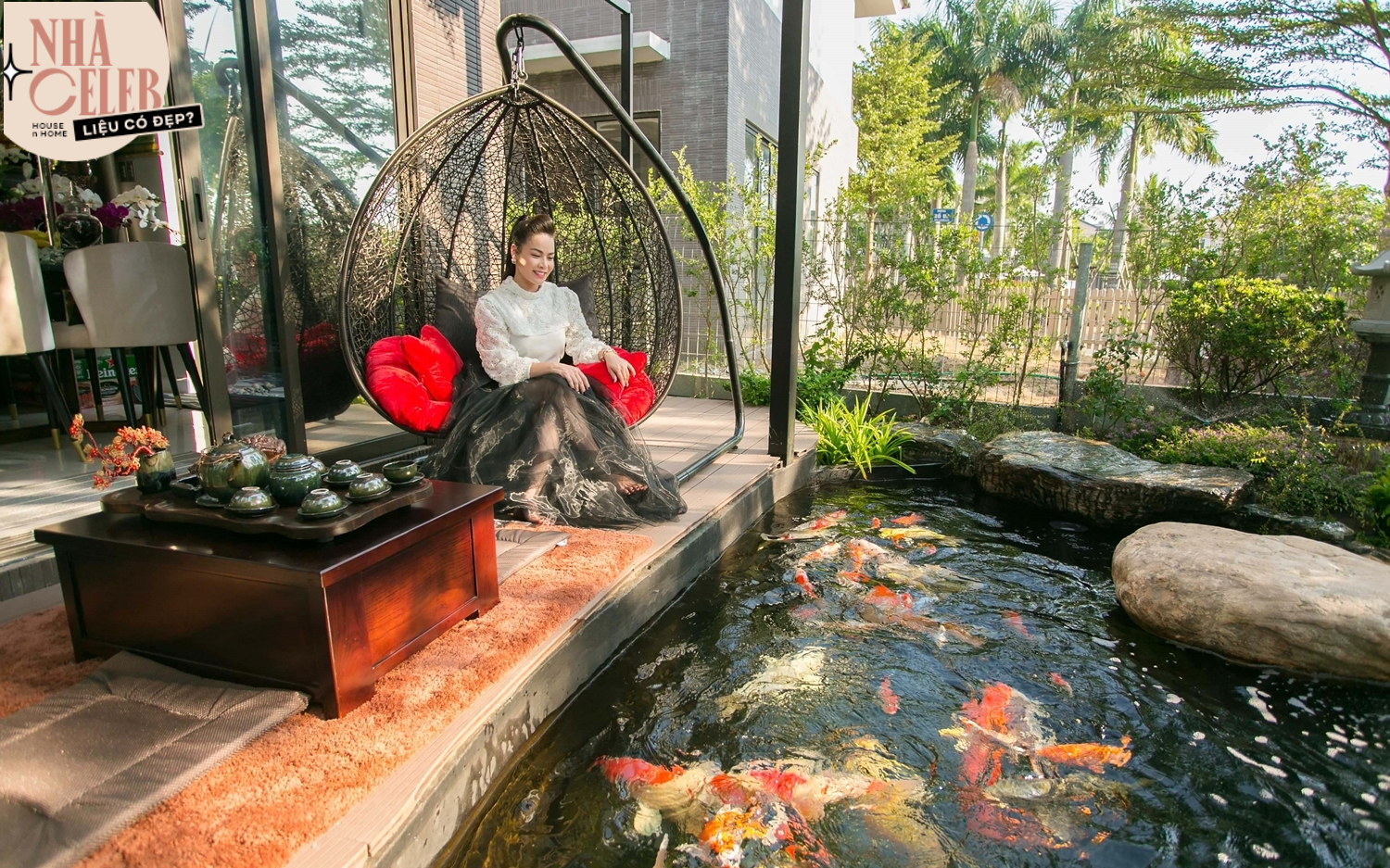 Bên trong căn biệt thự 220m2 của Nhật Kim Anh: Góc nào cũng toát lên sự giàu có, vườn cây ao cá đều đủ cả