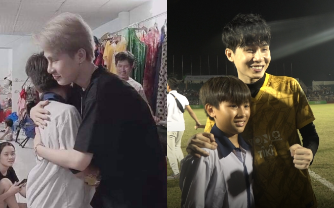 Giữ đúng lời hứa, Jack tìm đến tận nhà fan nhí may mắn, ôm lấy cậu bé lại còn tặng quà làm fan ghen &quot;nổ Đom Đóm&quot; mắt!