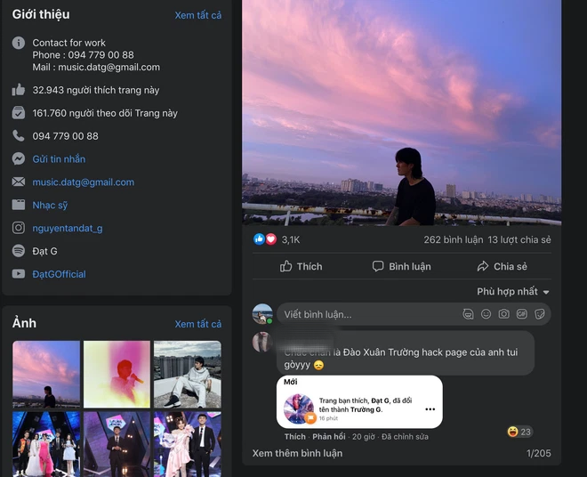 Đạt G gặp tình huống trớ trêu, để lại fanpage cũ cho Du Uyên rồi bị hacker chiếm luôn fanpage mới - Ảnh 4.