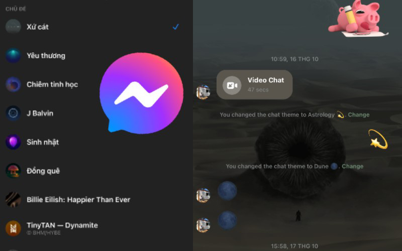 Messenger vừa tung ra theme mới lấy bối cảnh đỉnh nhất trong phim bom tấn 2021, check xem bạn đã có chưa?