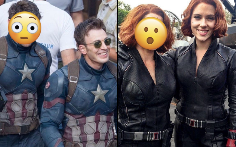 Ngỡ ngàng nhan sắc sao Marvel cùng diễn viên đóng thế: Giống nhau như 2 giọt nước, mỹ nữ Black Widow chưa &quot;gây lú&quot; bằng cái tên cuối!