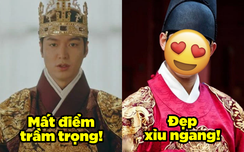 Mê xỉu chùm ảnh nam thần Hàn trong tạo hình Quân vương: Lee Min Ho nhìn như &quot;tấu hài&quot;, Park Bo Gum vẫn chưa đẹp bằng cái tên cuối?