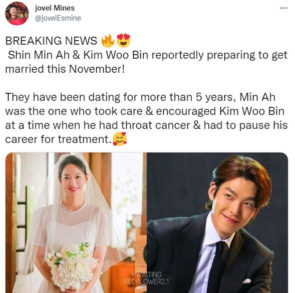 HOT: Rộ tin Kim Woo Bin - Shin Min Ah sẽ cưới vào tháng sau - Ảnh 2.