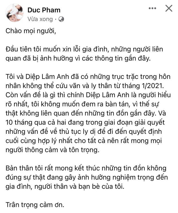 Quỳnh Thư có động thái gì giữa lúc chồng Diệp Lâm Anh xác nhận đã ly thân, liệu liên quan đến ồn ào tình ái? - Ảnh 3.