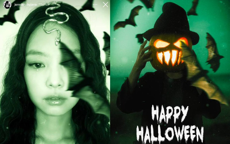 Soi app chụp ảnh Halloween 3D xịn xò của Jennie (BLACKPINK), fan muốn "cheap moment" cũng phải chịu chi nhé!