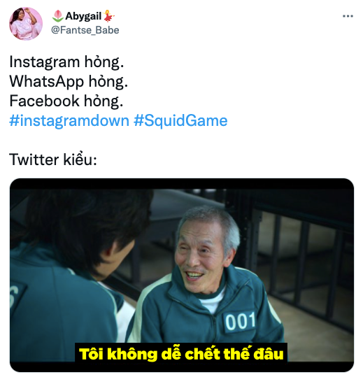 Squid Game bất ngờ trở thành hình ảnh ghê nhất ngày vì Facebook sập: Nhiều hãng lớn, netizen đổ xô vào cà khịa căng đét! - Ảnh 6.