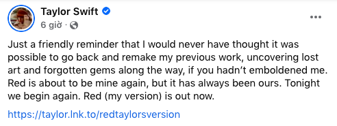 Taylor Swift phát hành lại album Red, Scooter Braun hẳn là sững sờ: Nước đi này tại hạ không lường trước được... - Ảnh 1.