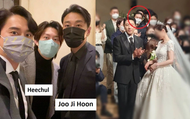 Dàn sao đổ bộ đám cưới nam idol nhà YG: &quot;Thái tử&quot; Joo Ji Hoon - Heechul điển trai kệ cam thường, mỹ nam iKON trổ tài hát mừng