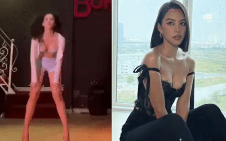 Tiểu Vy uốn éo nhảy nhót khoe vũ đạo trên đôi giày cao gót, body sexy đến nghẹt thở &quot;đốt mắt&quot; người nhìn