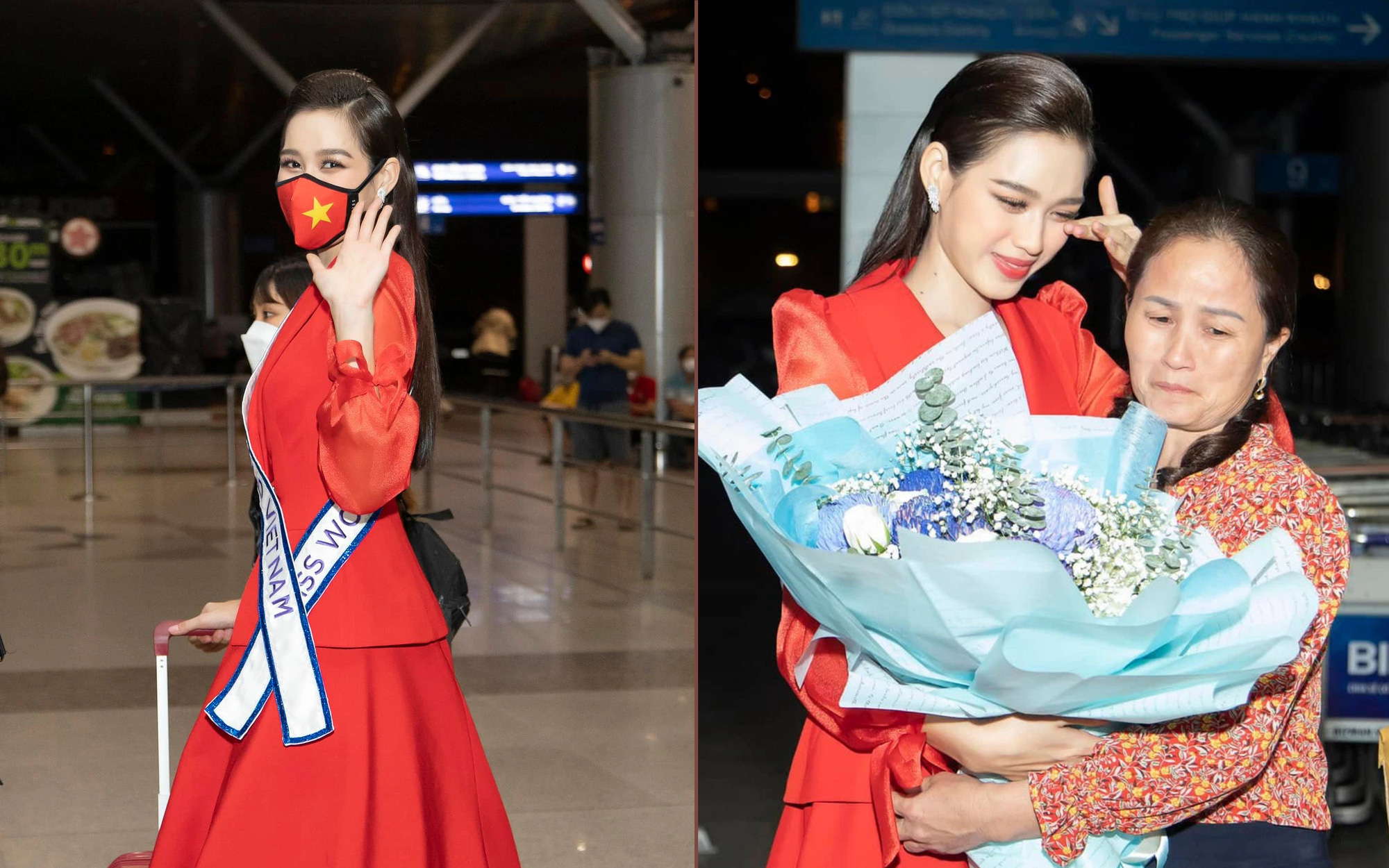 Đỗ Hà mang 200 kg hành lý lên đường tham dự Miss World 2021: Lộ nước cờ đầu tiên về trang phục, xúc động trong vòng tay bố mẹ