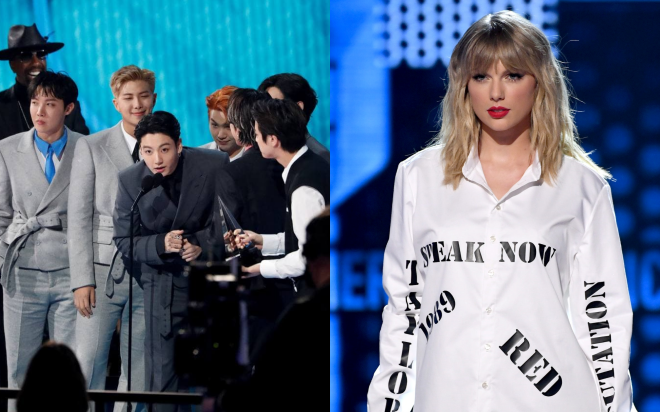 Kết quả AMAs 2021: BTS là nghệ sĩ Châu Á đầu tiên nhận giải cao nhất &quot;Nghệ sĩ của năm&quot;, Taylor Swift kéo dài kỉ lục chưa ai phá nổi!
