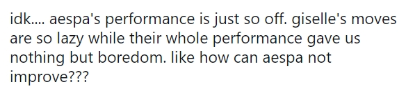 Sân khấu đầu tiên của aespa tại Mỹ bị chê đủ đường: Hát nhép lộ liễu, thậm chí không mở miệng, tranh cãi nhất là Giselle lười nhảy? - Ảnh 9.