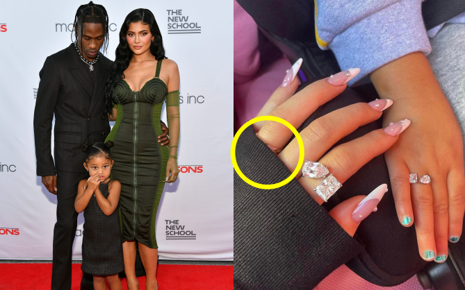 Kylie Jenner khoe nhẫn kim cương to bự bạn trai tặng, ai ngờ dân tình &quot;rần rần&quot; vì soi ra chi tiết cặp đôi đã đính hôn?