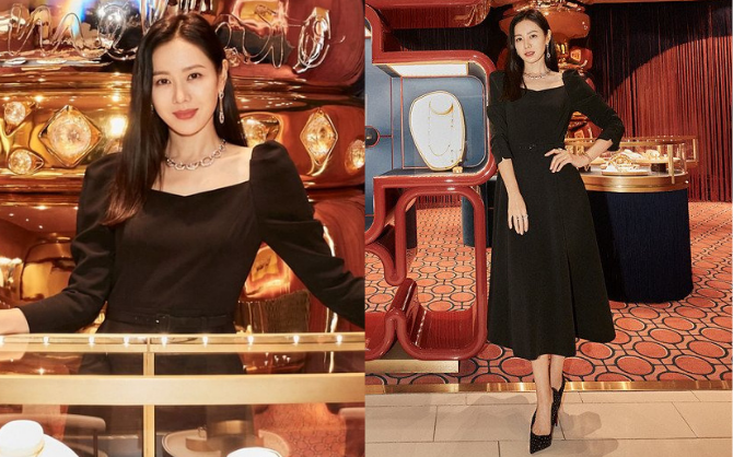 Son Ye Jin biến sự kiện cao cấp thành màn &quot;show&quot; nhan sắc nữ thần, có ai diện đầm style &quot;bảo thủ&quot; mà vẫn tôn được body thế này?