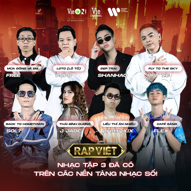 Sau liên hoàn phốt, chiếc poster mới nhất của Rap Việt bỗng trong veo đến lạ, background chỉ 1 màu đen không thể đơn giản hơn - Ảnh 2.