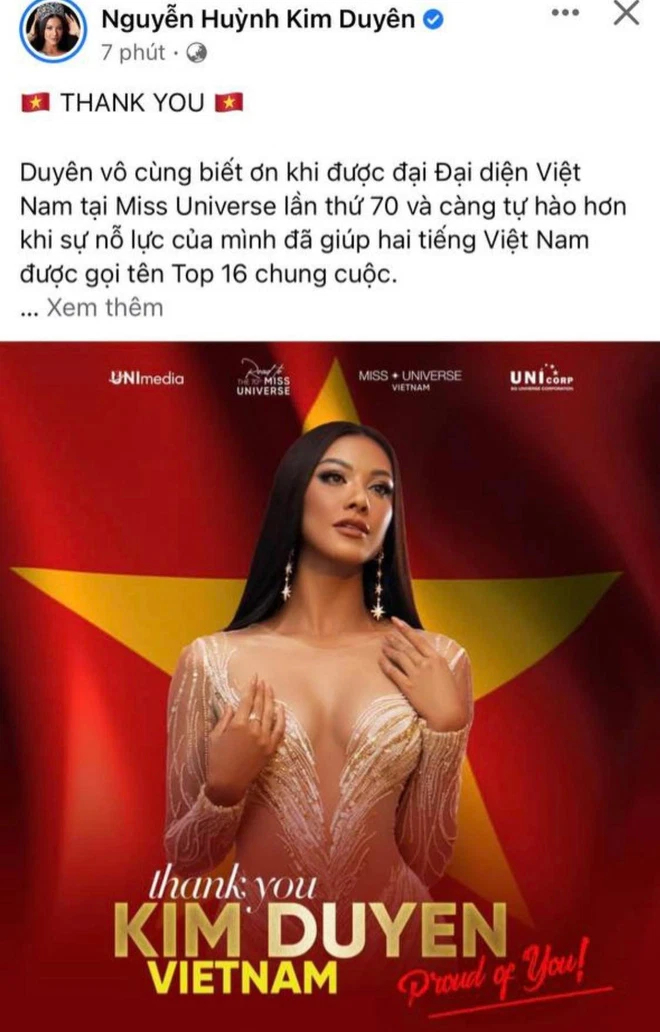 Kim Duyên nói gì khi dừng chân ở top 16 Miss Universe 2021? - Ảnh 2.