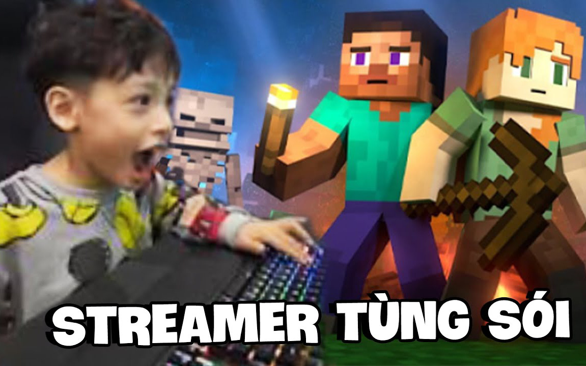 Streamer Tùng Sói chính thức debut, cùng ông bố Độ Mixi chơi Minecraft khiến dân tình ngỡ ngàng về độ đáng yêu