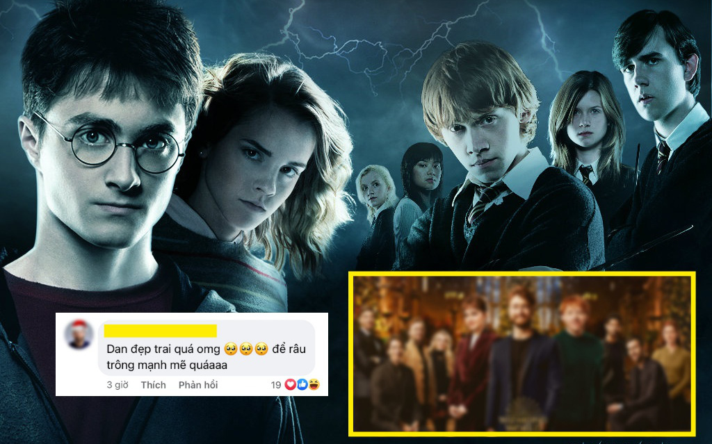 Mê xỉu visual dàn học sinh Harry Potter hội ngộ sau 20 năm: Chàng Harry để râu làm netizen Việt &quot;rạo rực&quot;, sốc nhất nhan sắc Emma Watson!