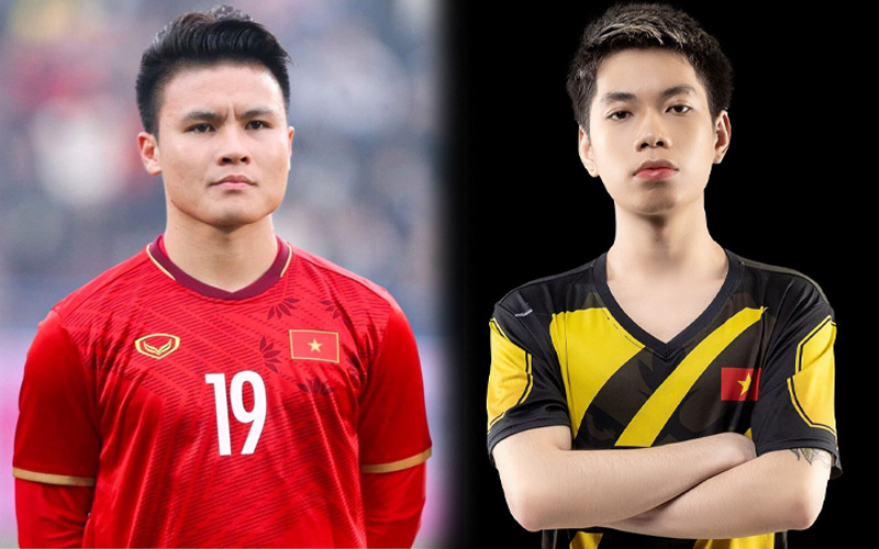 Cầu thủ Quang Hải khen người em cùng tên gánh team V Gaming quá lực, hứa hẹn sẽ cùng dual rank Liên Quân sau khi vô địch