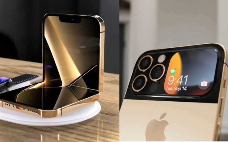 Bản concept iPhone Flip màn hình gập cực đẹp, nếu lên kệ chị em chắc chắn sẽ phải xé ví để mua!