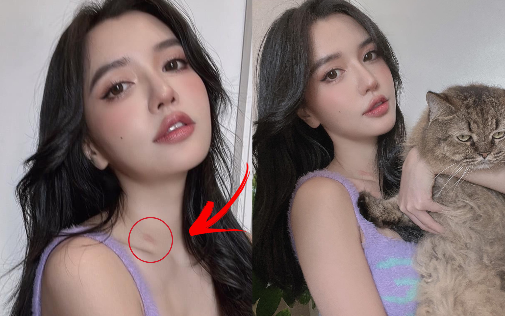 Bích Phương trượt tay để lộ dấu vết lạ trên cổ, netizen tranh cãi liệu có phải hickey?