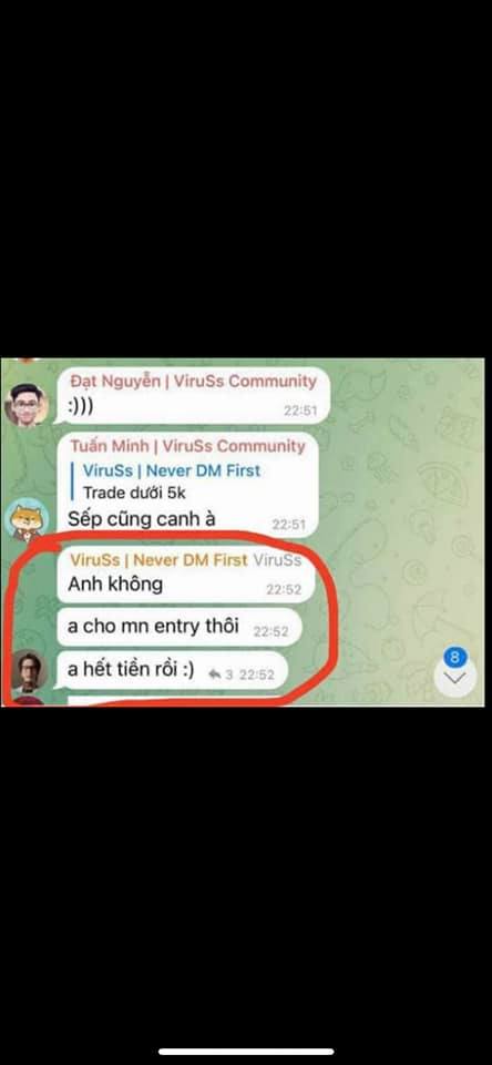 Lan truyền hàng loạt tin nhắn của ViruSs trong group chat Telegram, nội dung có gì mà bị gắn mác lùa gà? - Ảnh 6.