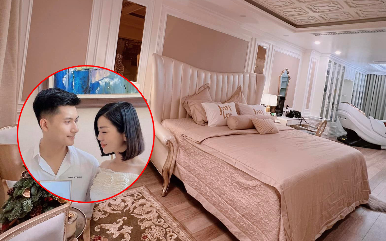Zoom cận phòng ngủ trong bạch dinh triệu đô của Lệ Quyên, phát hiện 1 chi tiết cực tình liên quan đến Lâm Bảo Châu
