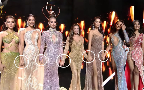 Netizen soi kỹ khoảnh khắc Miss Grand Cambodia lạc lõng giữa dàn người đẹp nắm chặt tay trong Top 10? - Ảnh 3.