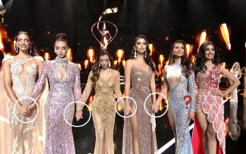 Netizen soi kỹ khoảnh khắc Miss Grand Cambodia lạc lõng giữa dàn người đẹp nắm chặt tay trong Top 10? - Ảnh 2.
