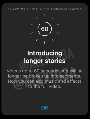 Nóng: Instagram chính thức cho phép đăng story kéo dài 60 giây thay vì 15 giây như cũ - Ảnh 2.