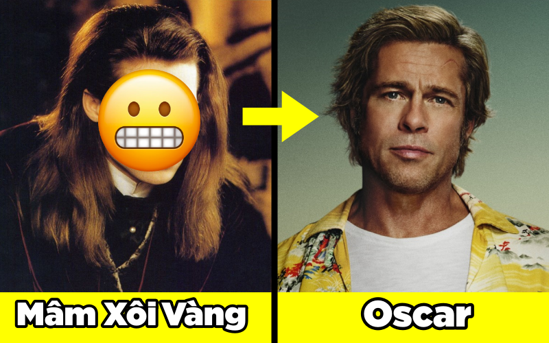 Té ngửa dàn sao vừa có Oscar, vừa phải nhận cả... Mâm Xôi Vàng: Brad Pitt &quot;lên bờ xuống ruộng&quot; chưa hy hữu bằng mỹ nhân cuối cùng!