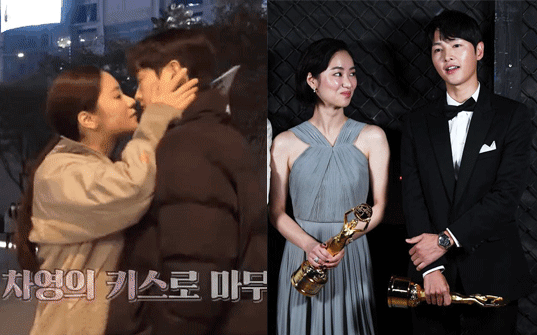 Song Joong Ki và Jeon Yeo Bin lộ 1001 hint đáng ngờ: Ôm hôn không rời ở hậu trường, &quot;phát cẩu lương&quot; ngay trên siêu thảm đỏ
