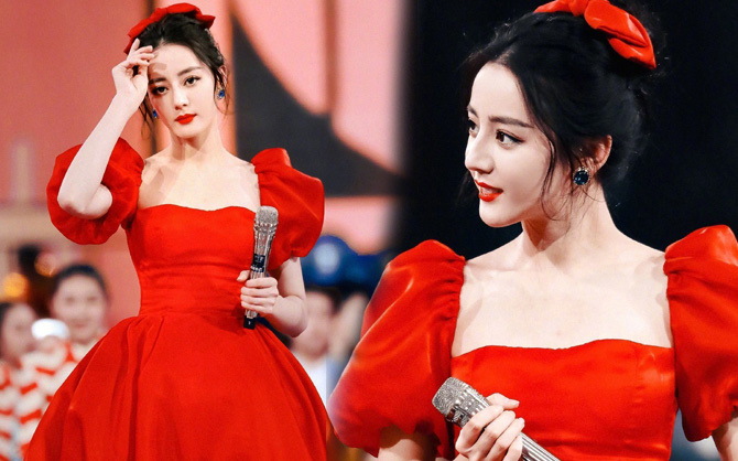 “Sốt xình xịch” loạt ảnh Địch Lệ Nhiệt Ba tại Gala đón Tết: Góc nghiêng xuất sắc, visual đỉnh như công chúa Disney