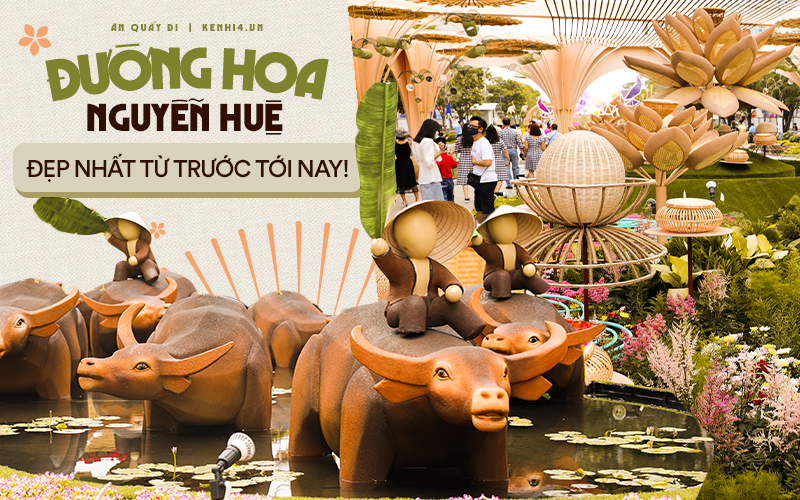 Ảnh: Đường hoa Nguyễn Huệ Sài Gòn năm nay đẹp &quot;nhức nách&quot; không sến chỉ thấy sang, lên hình góc nào cũng &quot;ảo&quot;