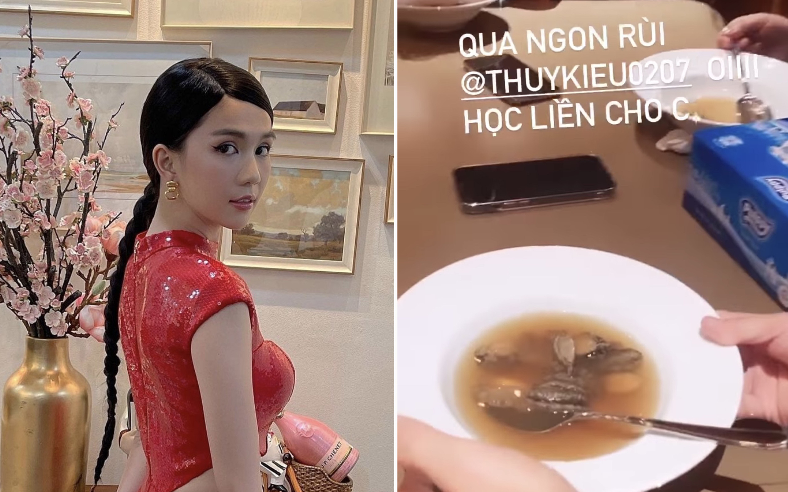 Ngọc Trinh lại &quot;chết mê chết mệt&quot; một món ăn mới, nhìn nguyên liệu thì ai cũng phải trầm trồ