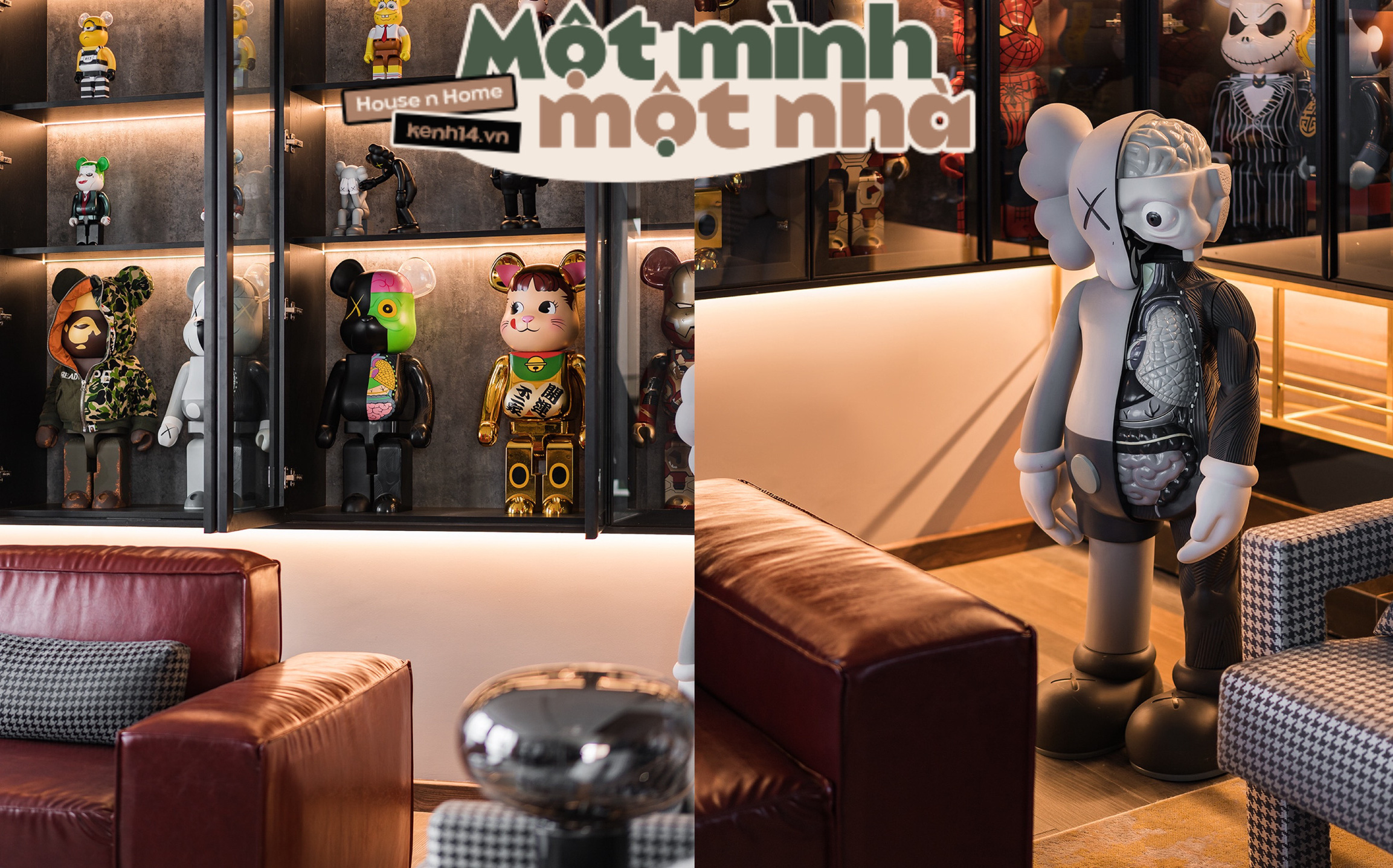 Cô gái ở một mình một nhà Vinhomes rộng tận 200m2, BST gấu Bearbrick đắt đỏ nhìn mà mê