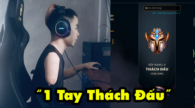 Dù cơ thể khiếm khuyết nhưng nhiều streamer vẫn khiến cộng đồng ngả mũ thán phục: Chơi game cả bằng tai, một tay leo thách đấu! - Ảnh 1.